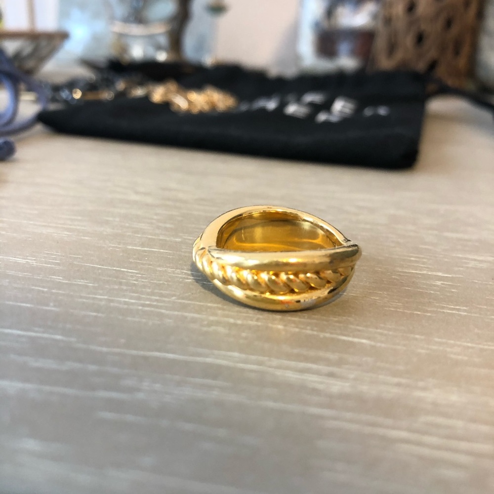 COPY - Missoma gold twist radial ring